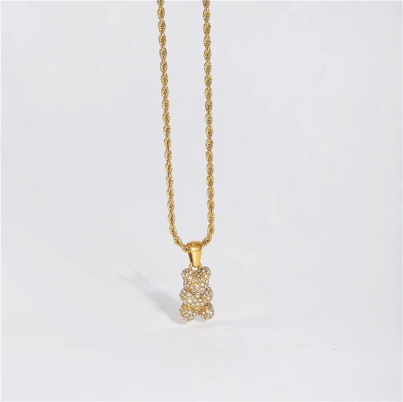 Bear With Me Pendant Necklace – view 4 | C'Bella Jewelry