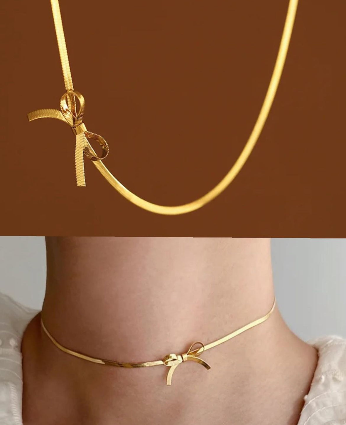 Bow Necklace