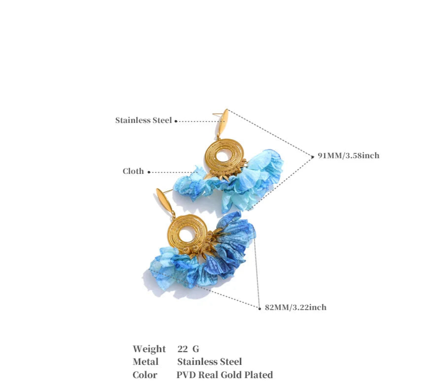 Fairy Blue Earrings – earrings, alternate view 3