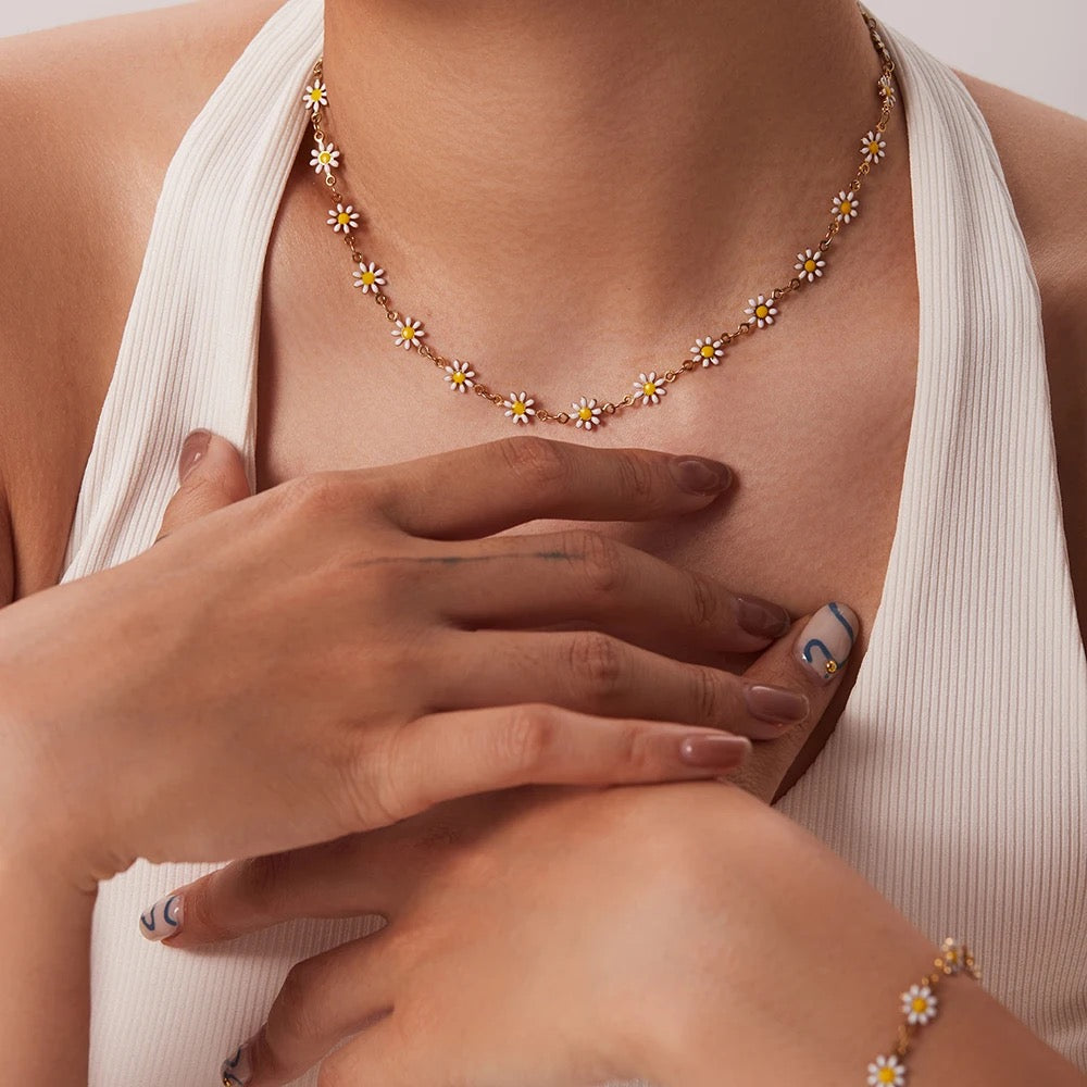 Daisy dobbeltsidig halskjede