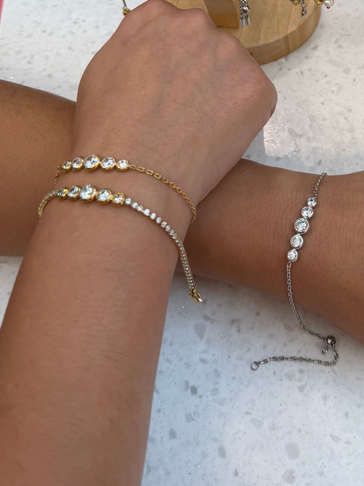 Bezel Tennis Bracelet