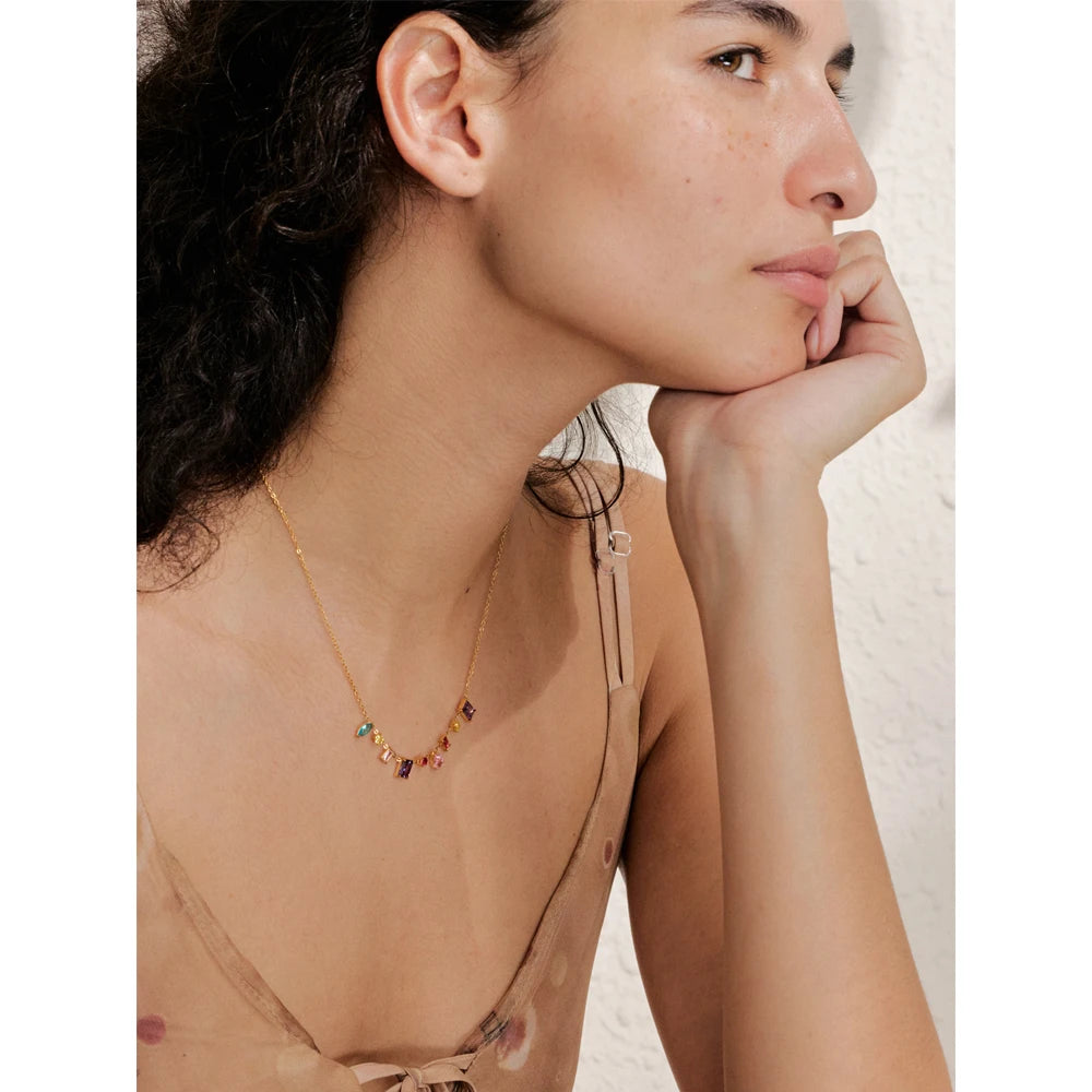 Zircon Geometric Necklace – necklace, alternate view 3