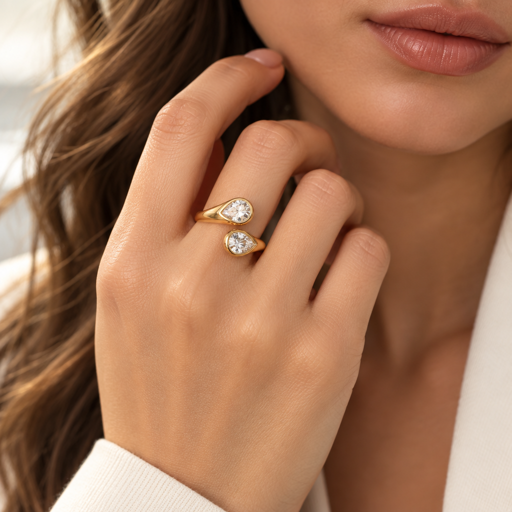 Amelie Ring – stone ring by C'Bella Jewelry