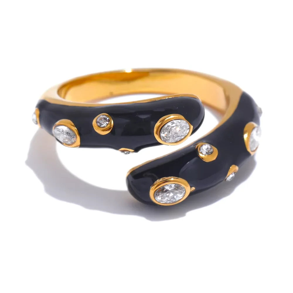 Enamel X Ring – ring, alternate view 5