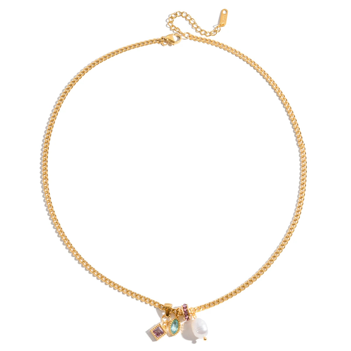 Eternity Charm Circle Necklace – necklace, alternate view 2