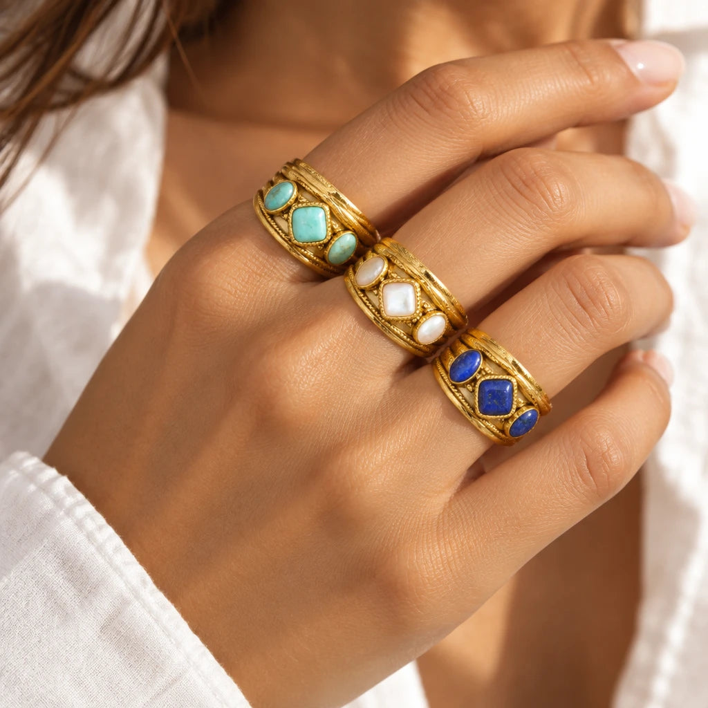 Vintage Stone Ring by C'Bella Jewelry – view 3