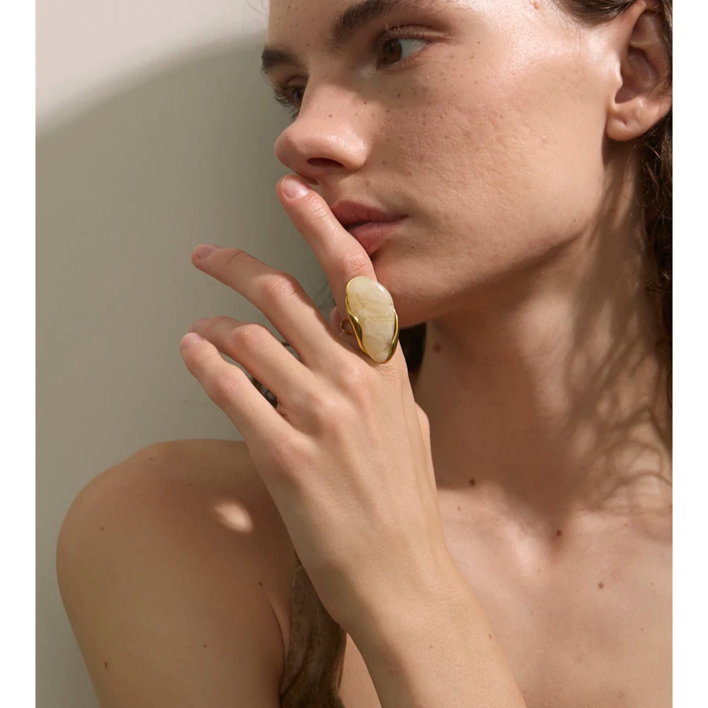 Geometric Stone Ring – ring, alternate view 6
