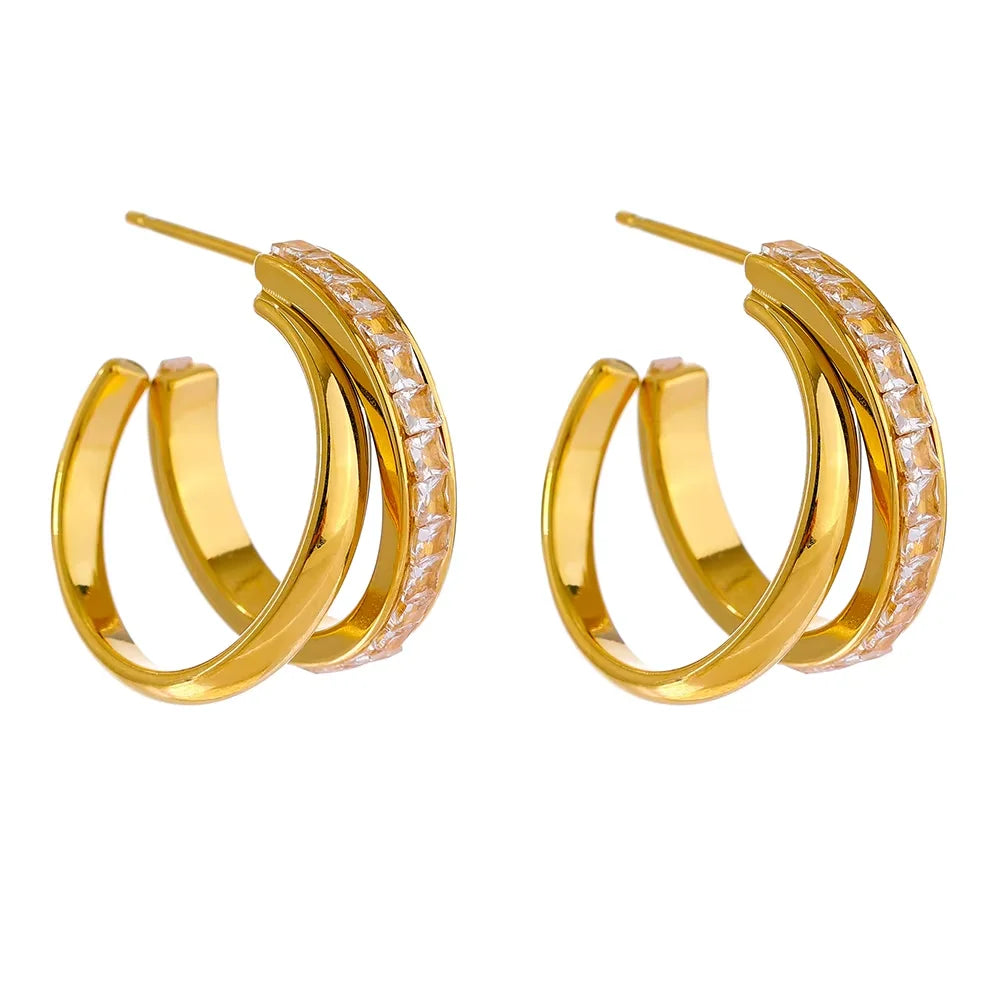 Medine Statement Earrings – view 2 | C'Bella Jewelry