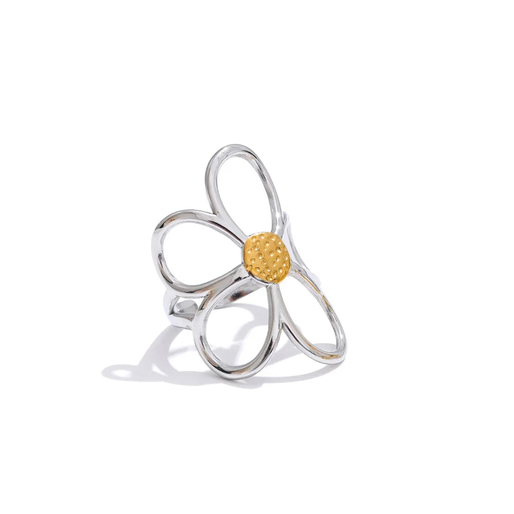 Hollow Flower Ring – ring, alternate view 2
