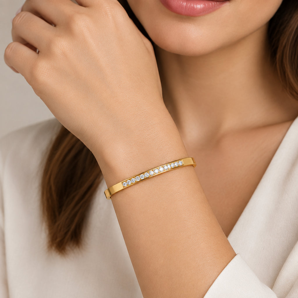 Sparkle Pavé Bangle by C'Bella Jewelry – view 3