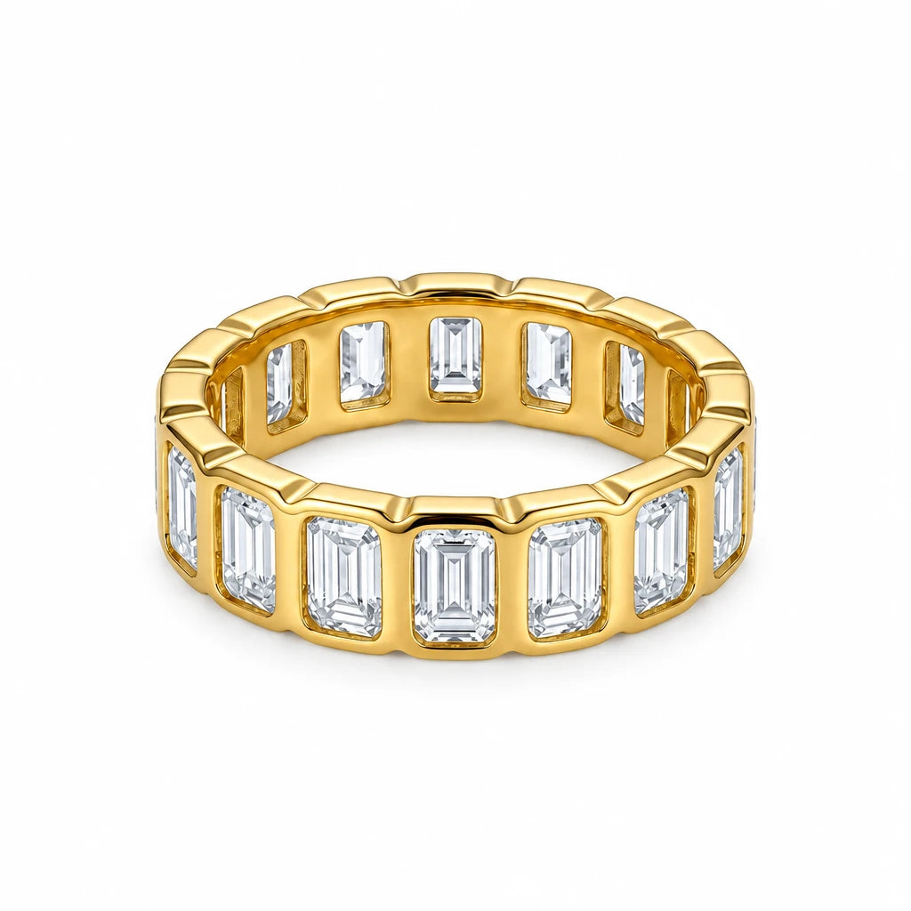 Emerald Cut Pavé Ring by C'Bella Jewelry
