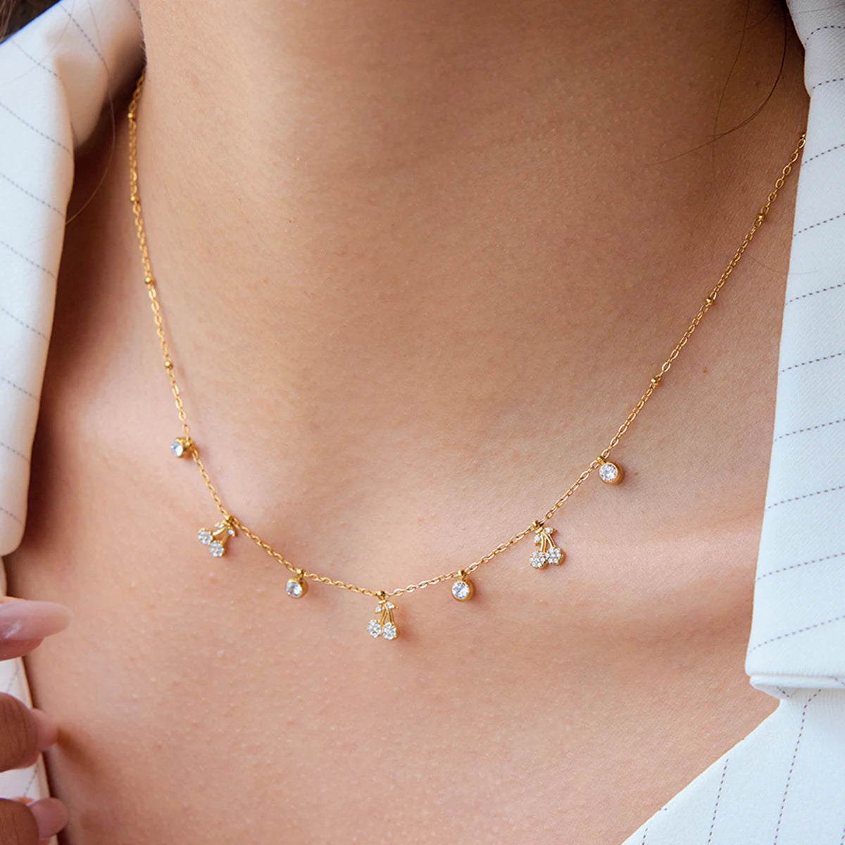 Cherry Necklace – necklace, alternate view 3