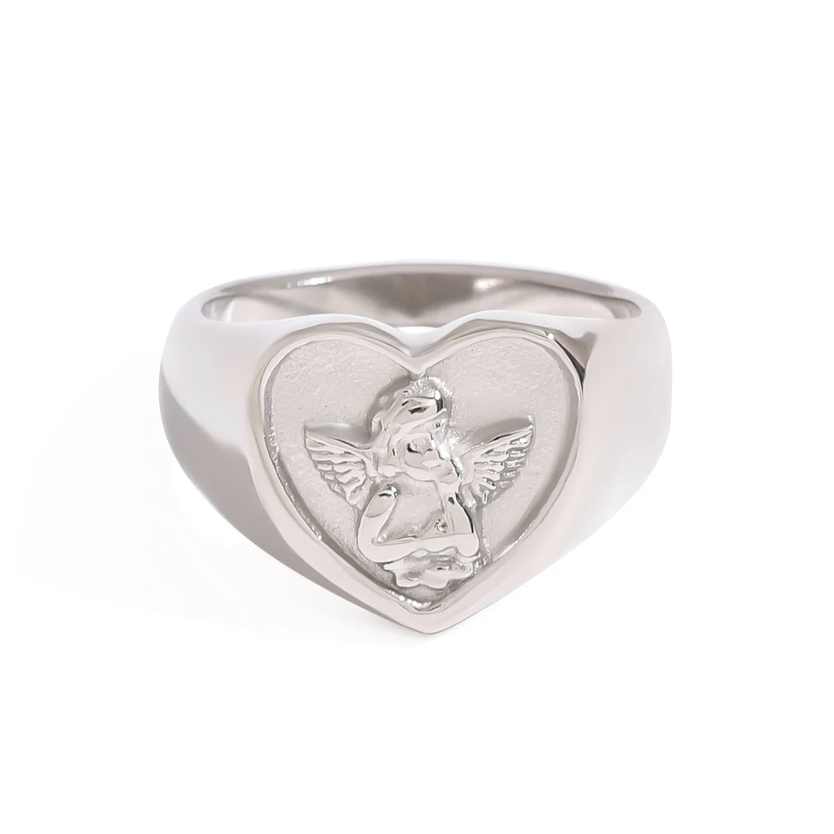 Heart Angel Ring – waterproof stainless steel ring by C'Bella Jewelry