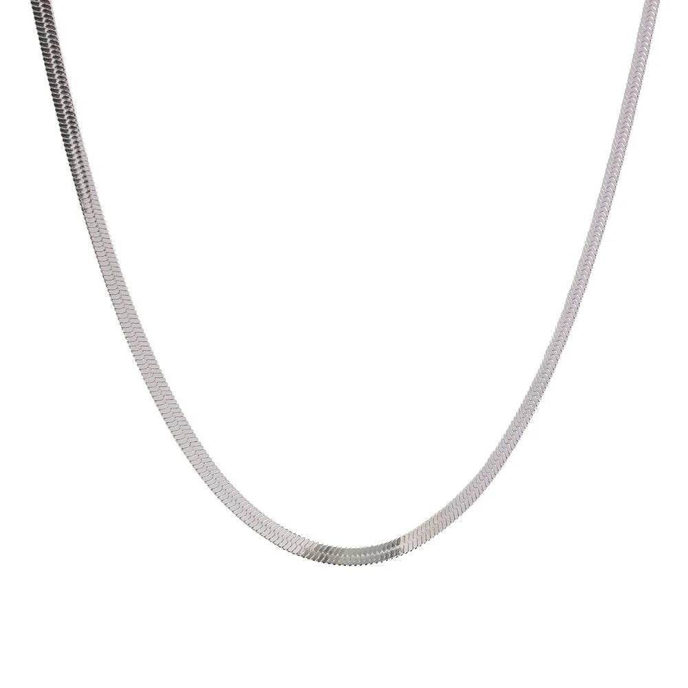 Stainless steel snake chain necklace
