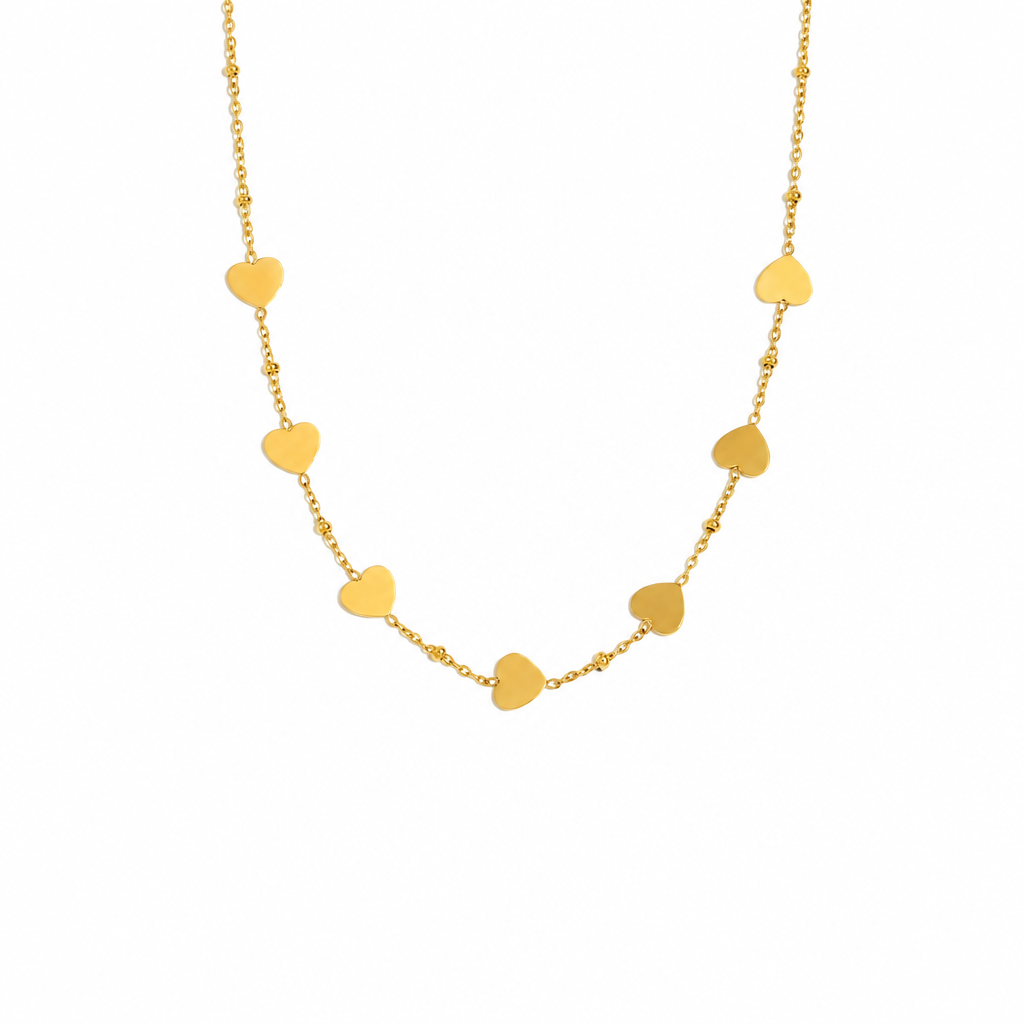Gold charm necklace gift idea for Christmas by C'Bella Jewelry