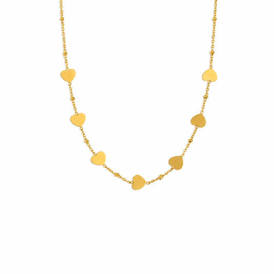 Gold charm necklace gift idea for Christmas by C'Bella Jewelry