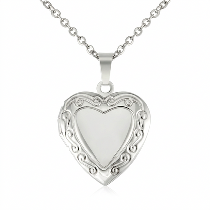 قلادة Locket بقلب يُفتح