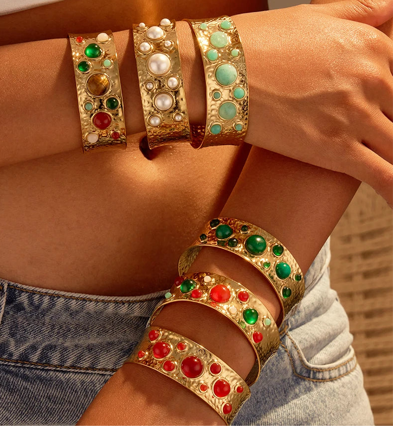 Chunky Stone Bangle
