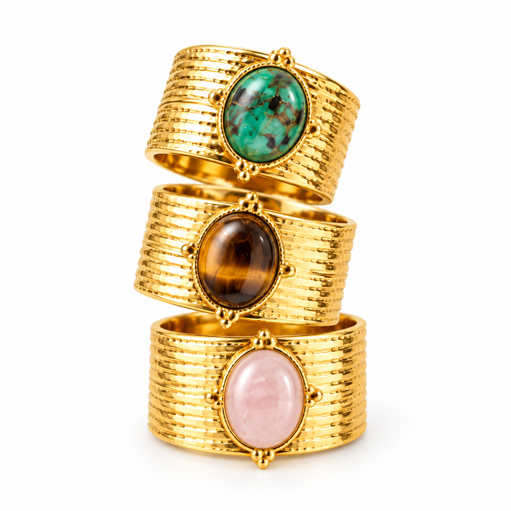 Aurora Ring – waterproof stone ring by C'Bella Jewelry