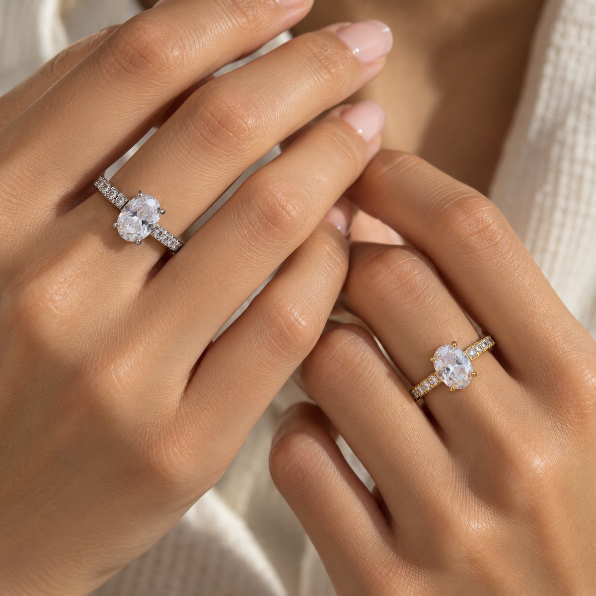 Radiant Zircon Ring