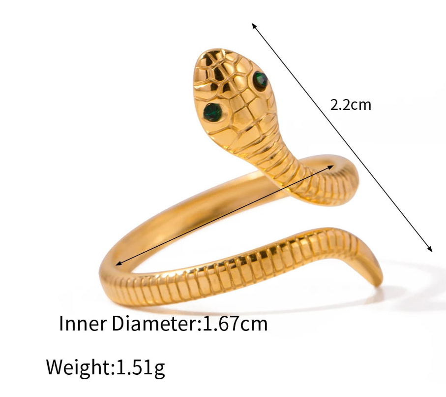 Serpentine Snake Ring