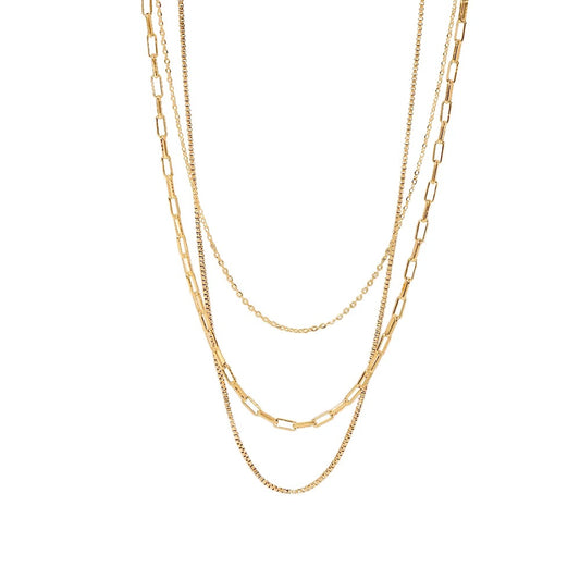 Oslo Three Layered Necklace – necklace, alternate view 2