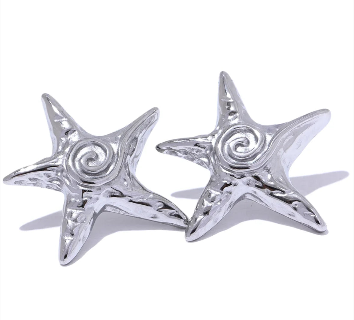 Lava Star Stud Earrings