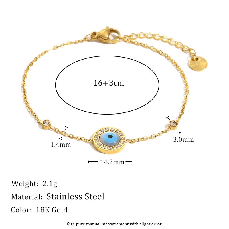 Evil Eye Pearl Charm Bracelet by C'Bella Jewelry