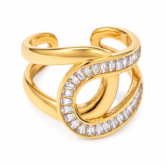 Rhinestone Wrapped Ring – ring, alternate view 3