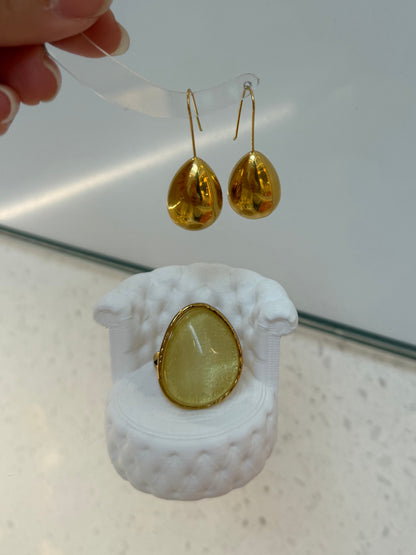 Smooth Drop Earrings