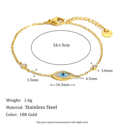 Evil Eye Link Bracelet by C'Bella Jewelry
