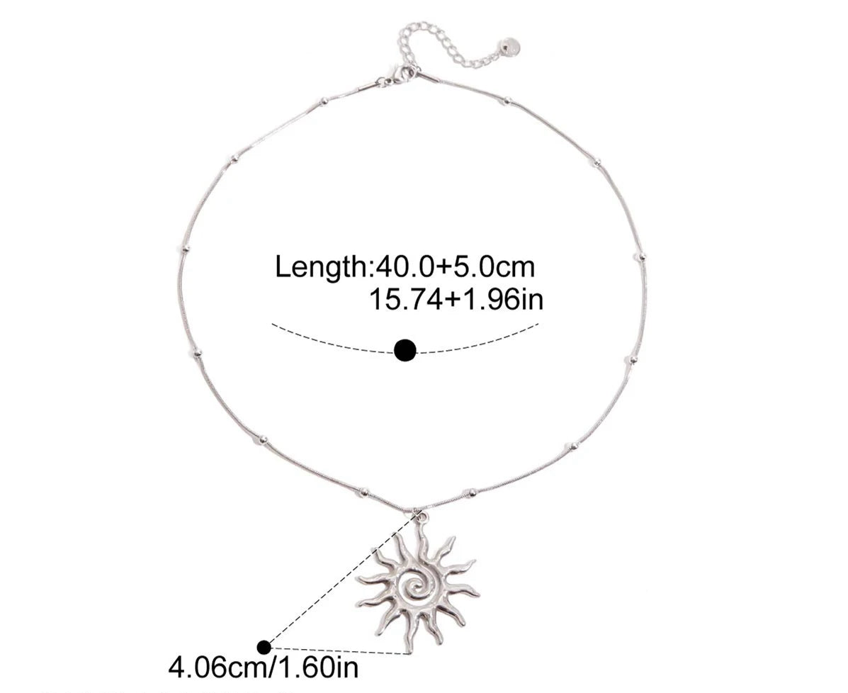 Spiral Sun Necklace