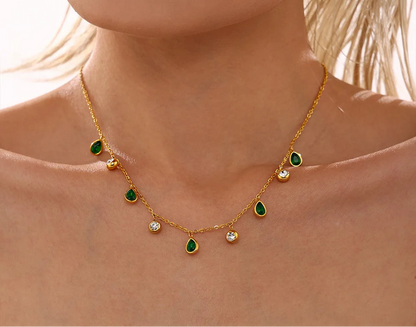 Dreamy Water Droplet Tassel Necklace