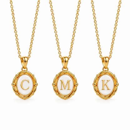 Personalised Initial Necklace – gold letter necklace by C'Bella Jewelry