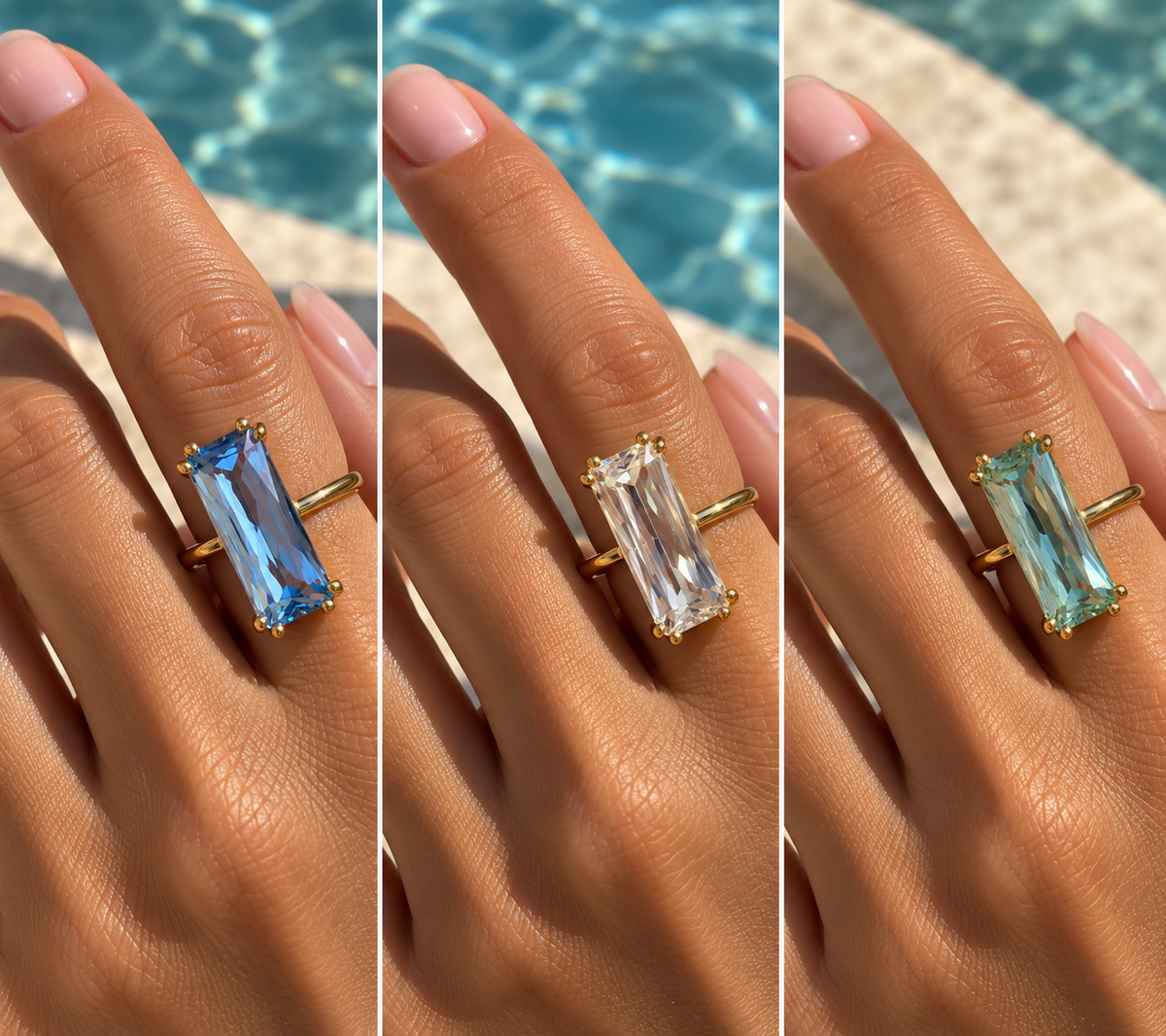Emerald Cut Open Ring by C'Bella Jewelry – view 1