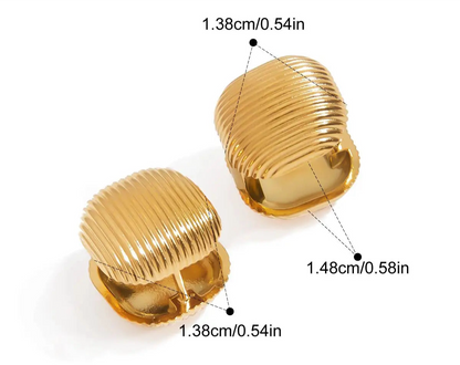 Double Sided Stud Earrings