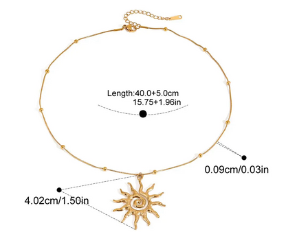 Spiral Sun Necklace