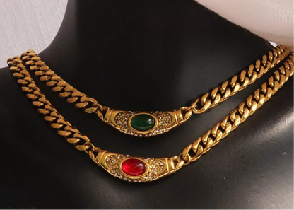 Vintage Chain Pendant Necklace