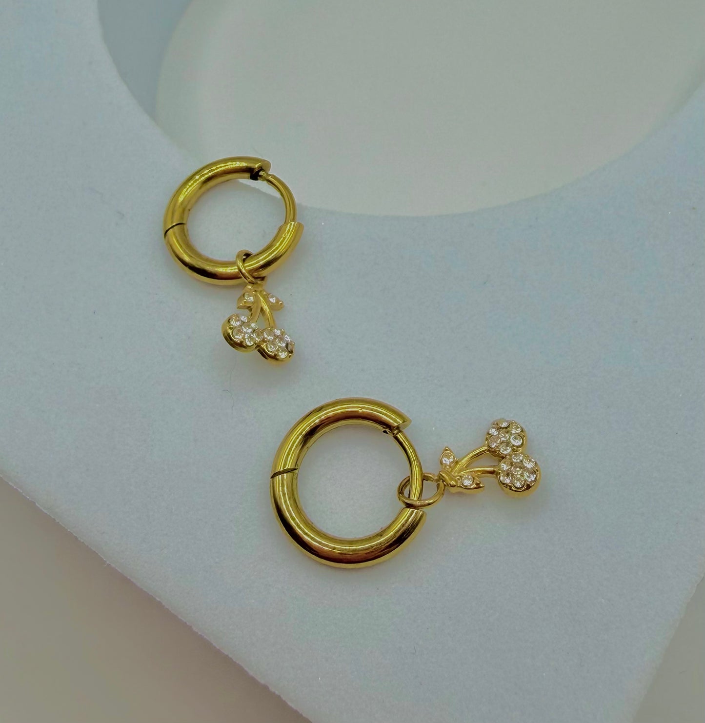 Rhinestone Character Hoops