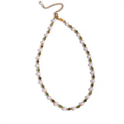 Pearl Stone Choker by C'Bella Jewelry