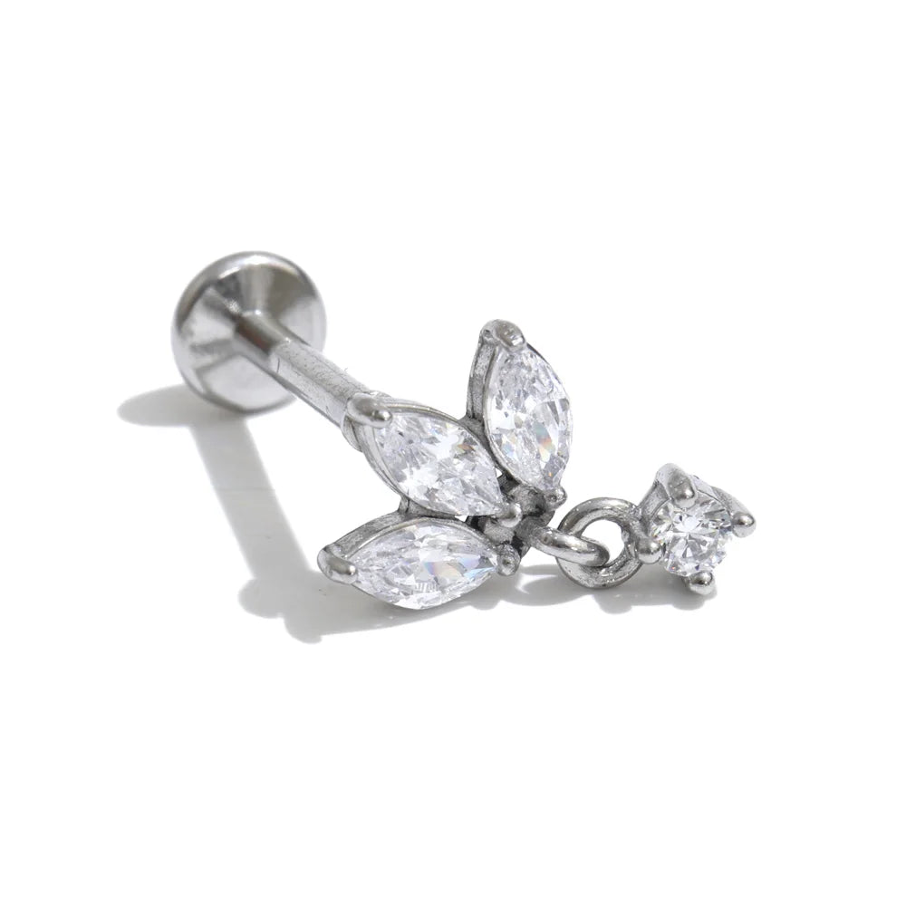Zircon Charm Piercing by C'Bella Jewelry