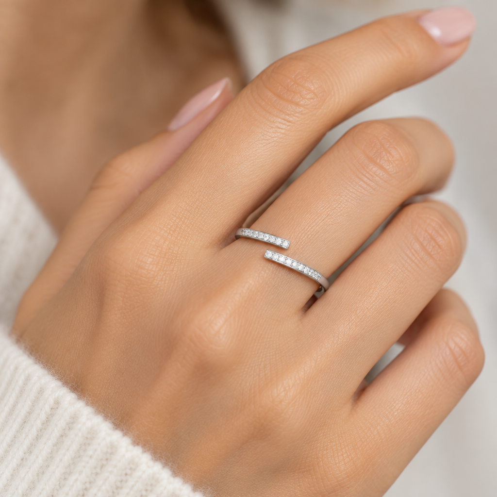 Zircon Studded Ring – zircon ring by C'Bella Jewelry