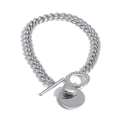 Halo Chunky Chain Set by C'Bella Jewelry
