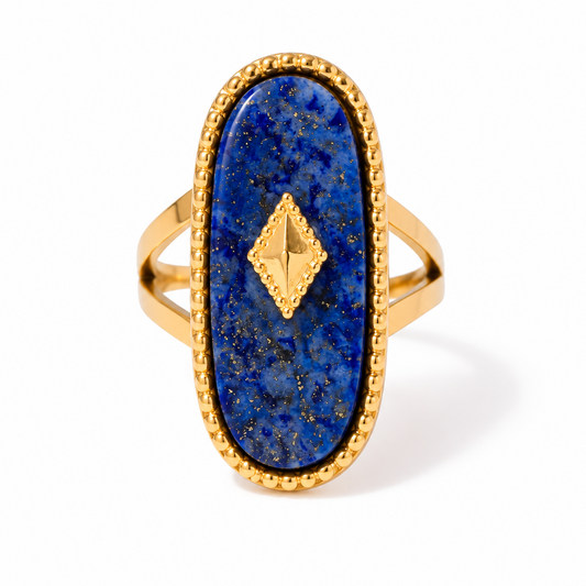 Lapis Stone Ring – ring, alternate view 3