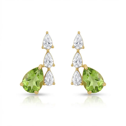 Pear Drop Earrings – waterproof gold drop earrings by C'Bella Jewelry