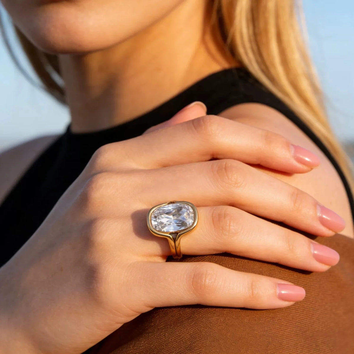 Grand Crystal Ring – statement cocktail ring by C'Bella Jewelry