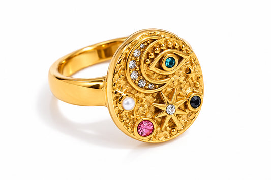 Moon Eye Charm Ring – ring, alternate view 3