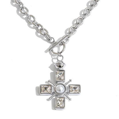 Vintage Cross Necklace by C'Bella Jewelry