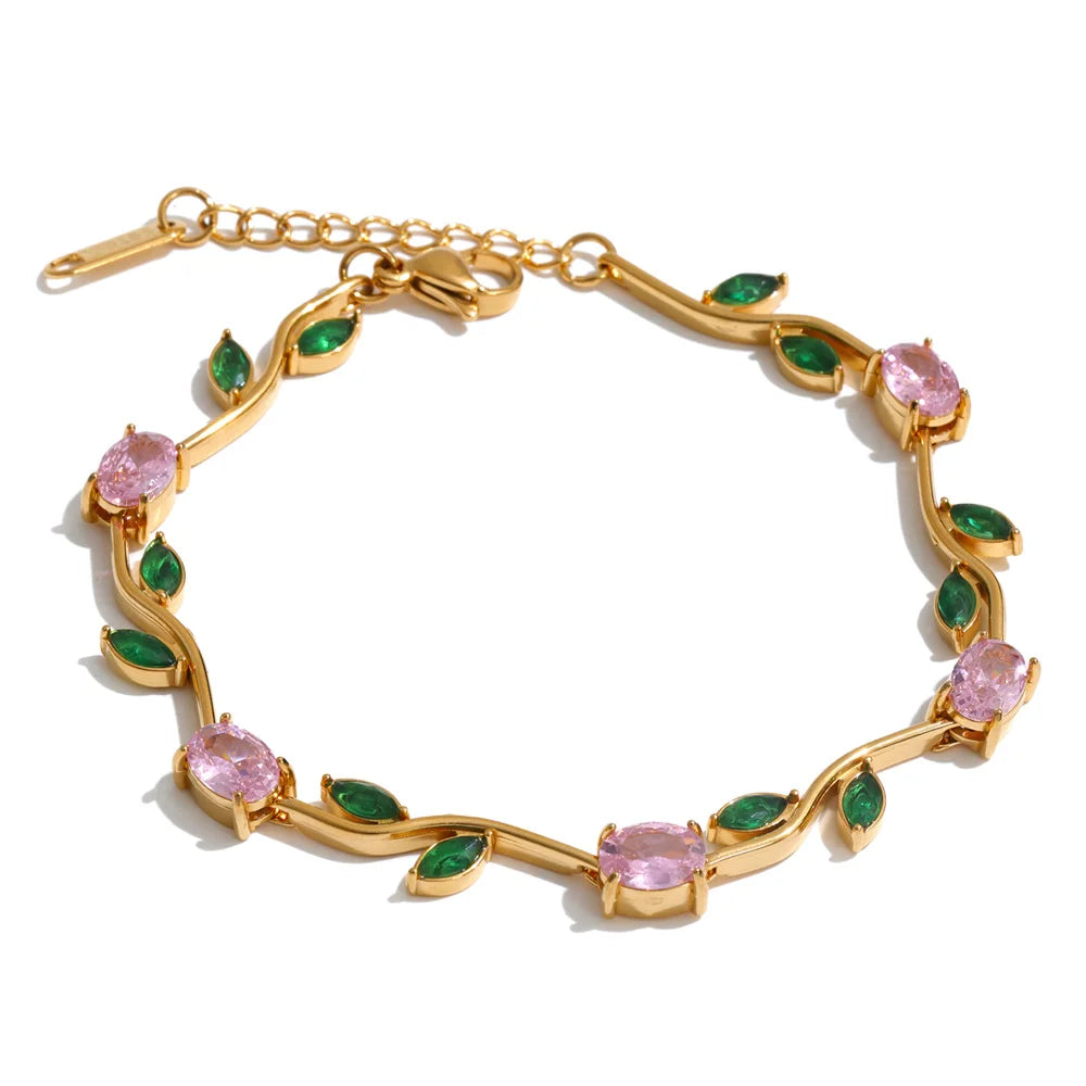 Blossom Zircon Set by C'Bella Jewelry
