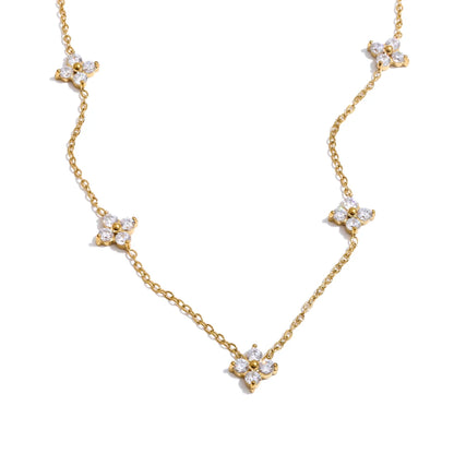Fleur Chain Necklace – waterproof necklace by C'Bella Jewelry